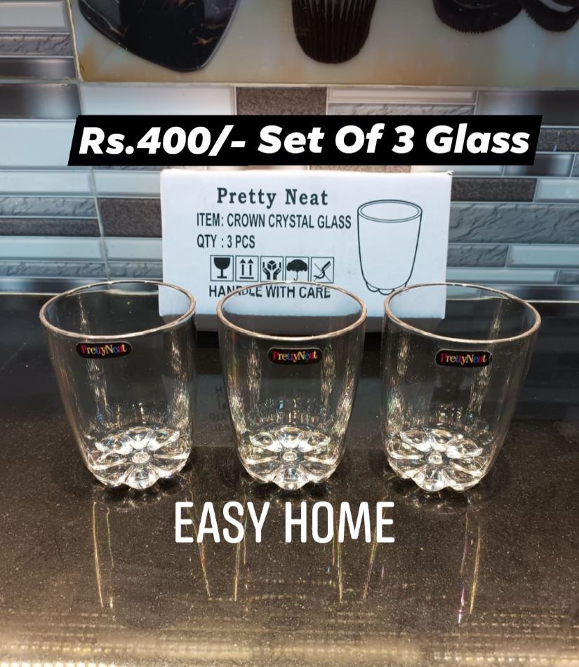 Crystal Plastic Glass Set