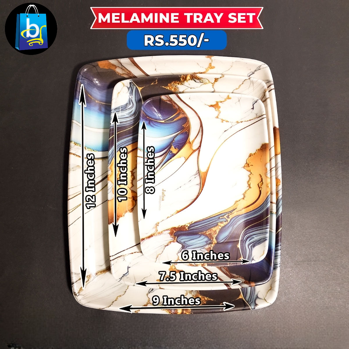 Melamine Tray Set