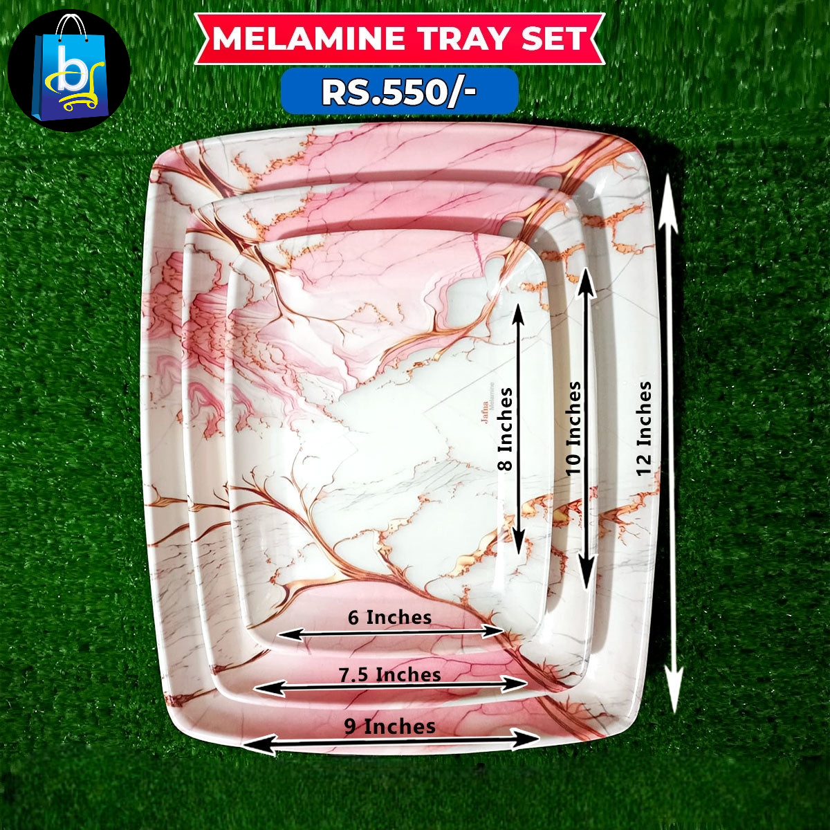 Melamine Tray Set