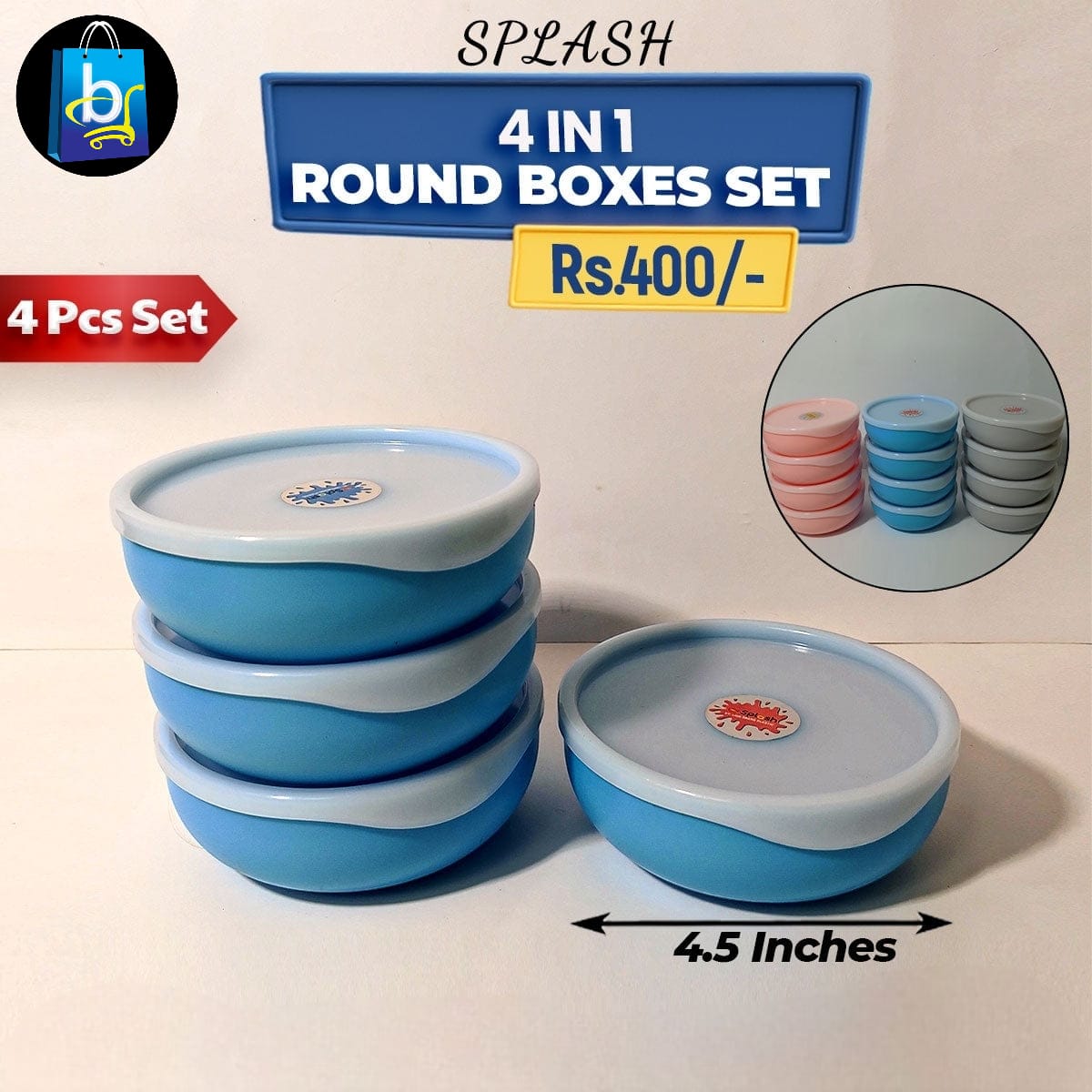 Splash Box - 4 Pcs Set