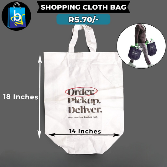 Shopping Cloth Bag - White