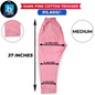 Dark Pink Ladies Cotton Trouser-Medium