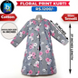 Floral Print Ladies Cotton Kurti - Small