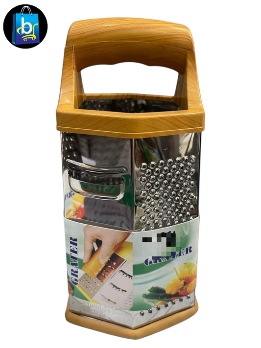 Wooden Handle Grater - 6 Sides