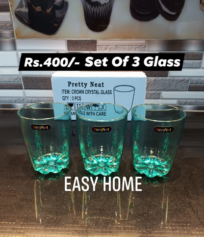 Crystal Plastic Glass Set
