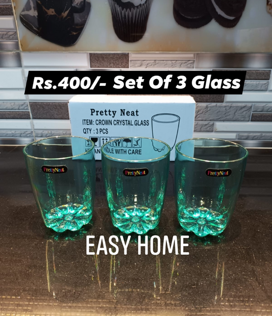 Crystal Plastic Glass Set