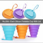 Silicon Foldable Glass With Lid