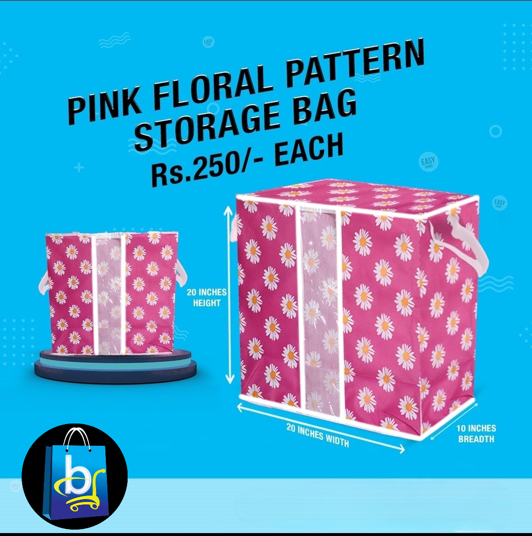 Pink Floral Bag