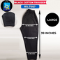 Black Ladies Cotton Trouser Large