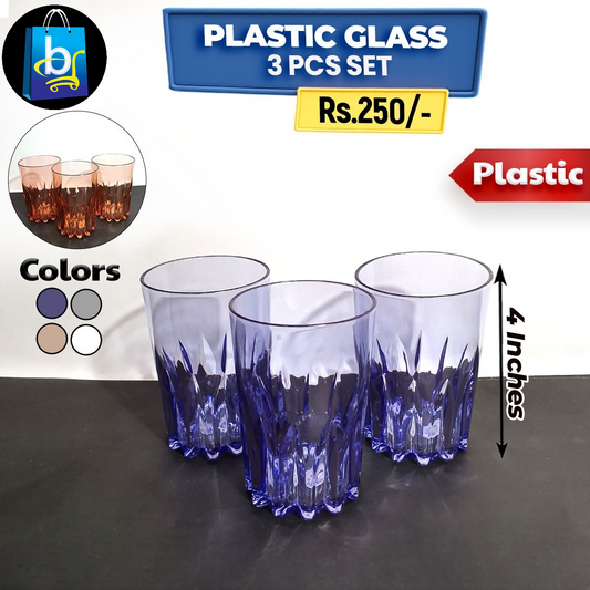 Crystal Plastic Glass Set