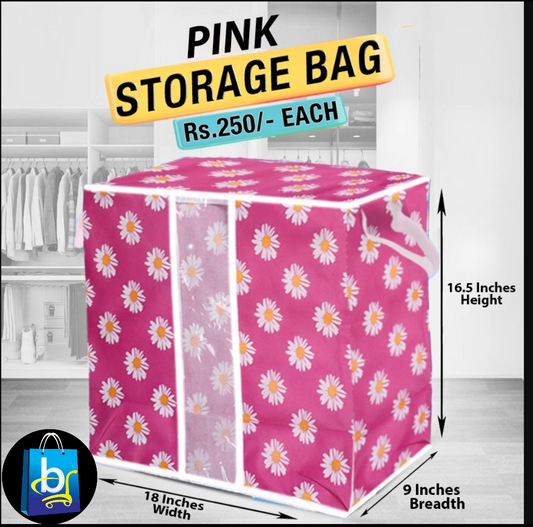 Pink Floral Bag