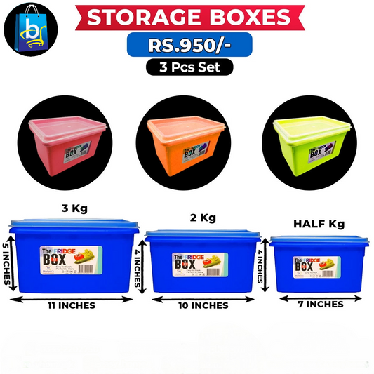 3 In 1 Storage Boxes Set