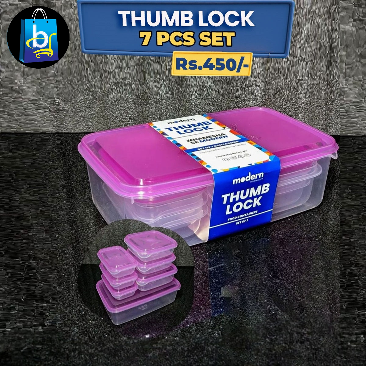 Plastic Thumb Lock Boxes