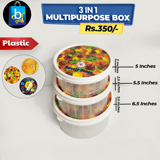 Storage Round Bowl Set