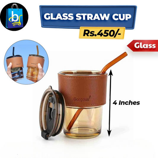 Glass Straw Cup