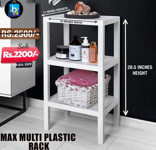 Max Multi Plastic Rack 3 Layer