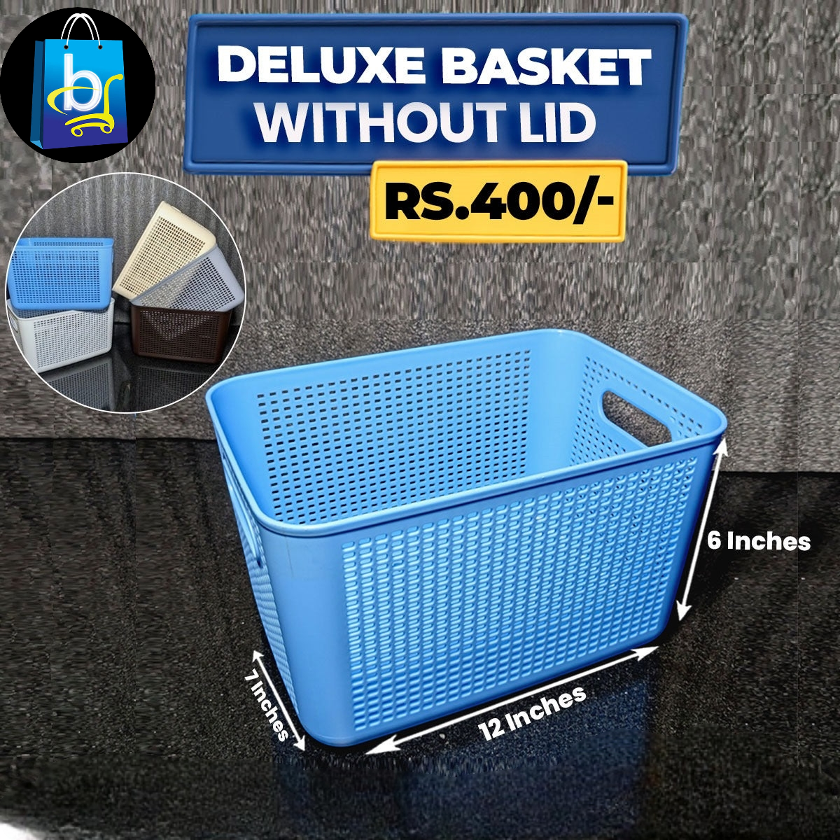 Storage Basket Without Lid