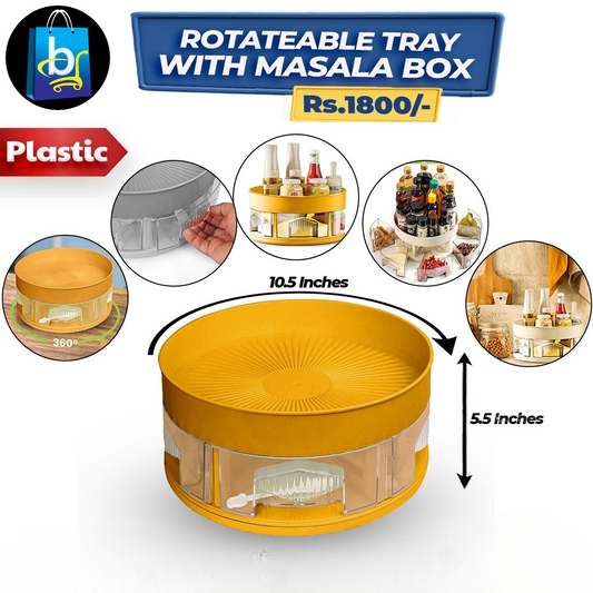 Rotateable Tray With Masala Box