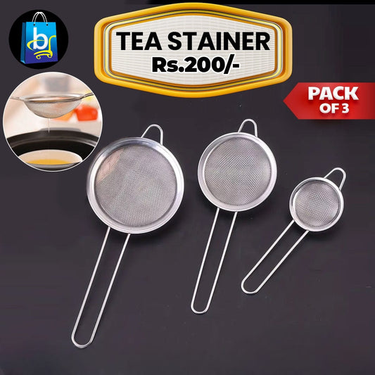 Tea Strainer 3 Pcs Set