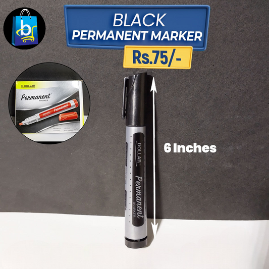 1 Pec Black Permanent Marker